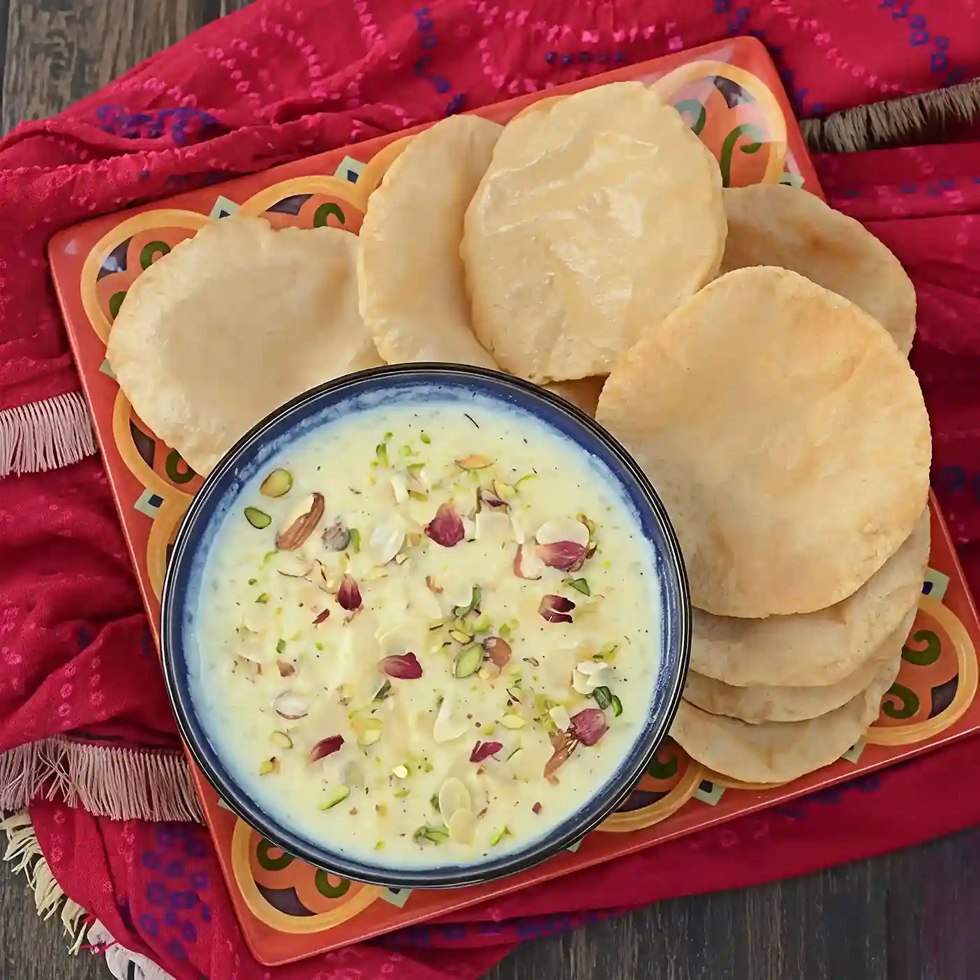 Kheer Puri Sabji Sawamani at Mehandipur Balaji Temple